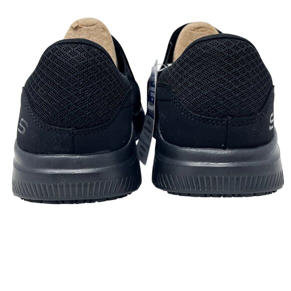 Skechers Mens 77048 McAllen Black Slip Resistant Mesh Work Shoes Liafers‎ Size 8 - Picture 5 of 16